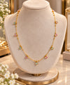 Pastel Heart Charm Gold-Tone Necklace – Delicate Everyday Jewellery