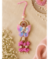 Pastel Sequin Butterfly Designer Lumba Rakhi