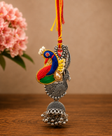 Peacock Jhumki Designer Lumba Rakhi