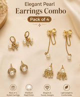 Pearl Elegance Four-Pair Earring Set