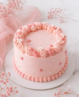 Pink Blossom Love Cake