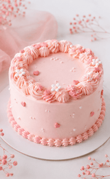 Pink Blossom Love Cake