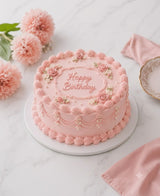 Pink Vintage Buttercream Cake