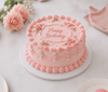 Pink Vintage Buttercream Cake