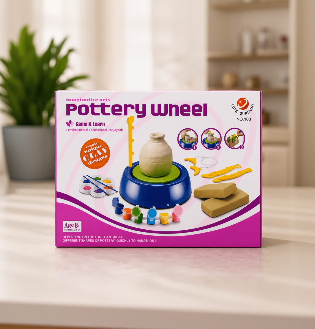 Pottery Wheel Clay Art & Craft Kit