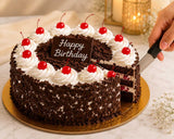 Premium Mixed Roses Bouquet & Black Forest Cake Birthday Combo