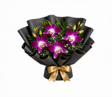 Premium Purple Orchids & Ferrero Chocolate Appreciation Combo