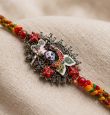 Premium Radha Krishna Designer Rakhi Combo Set