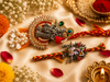 Premium Radha Krishna Designer Rakhi Combo Set