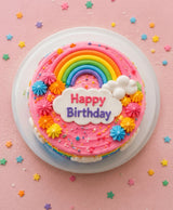 Rainbow Delight Happy Birthday Cream Cake