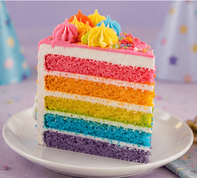 Rainbow Delight Happy Birthday Cream Cake