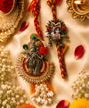 Premium Radha Krishna Designer Rakhi Combo Set