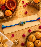 Neelkanth Peacock Jewel Rakhi