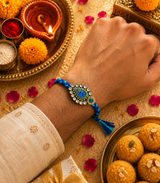 Neelkanth Peacock Jewel Rakhi