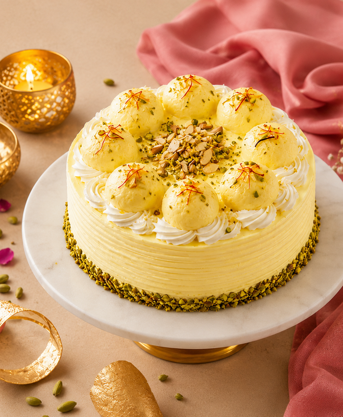 Rasmalai Burst Cake