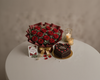 Red Roses & Heart Chocolate Anniversary Celebration Combo