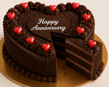 Red Roses & Heart Chocolate Anniversary Celebration Combo