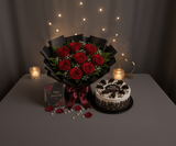 Red Roses & Oreo Anniversary Celebration Combo