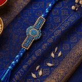 Royal Blue Stone Designer Rakhi