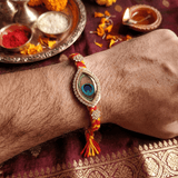 Royal Peacock Feather Designer Rakhi