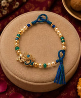 Royal Peacock Pearl Designer Rakhi