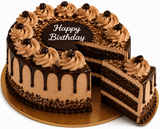 Royal Purple Orchids & Chocolate Truffle Birthday Combo