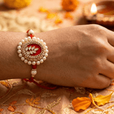 Ruby Pearl Designer Rakhi