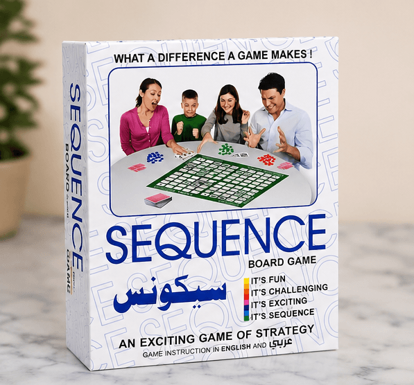 Sequence Strategy Board Game – English & Arabic Edition