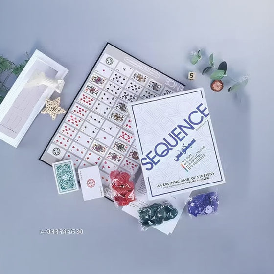 Sequence Strategy Board Game – English & Arabic Edition