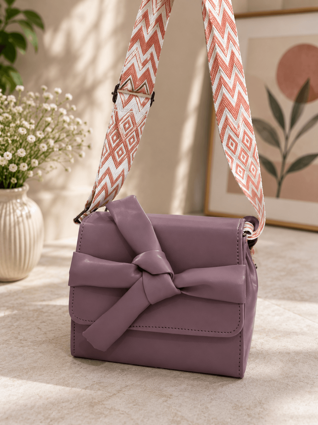 Luxury Lavender Sling Bag & Ferrero Rocher Gift Hamper for Women
