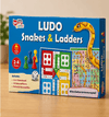 2-in-1 Ludo & Snakes and Ladders Family Board Game