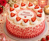 Strawberry Bliss Anniversary Cake