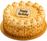 Sunshine Birthday Combo – Sunflower Bouquet & Butterscotch Cake