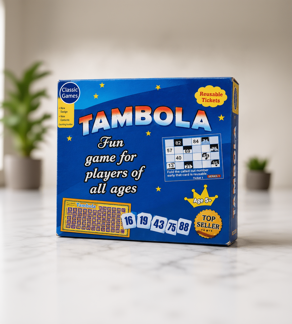 Classic Tambola Board Game with Reusable Tickets
