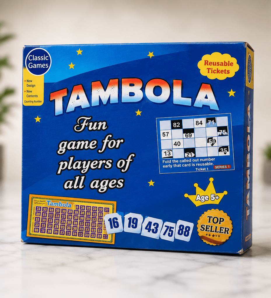 Classic Tambola Board Game with Reusable Tickets