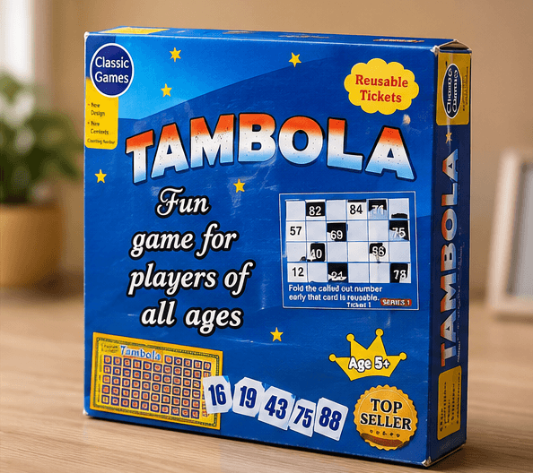 Classic Tambola Board Game with Reusable Tickets