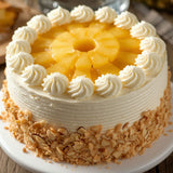 Tropical Pineapple Delight Cream Cake