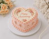 Vintage Heart Romance Cake