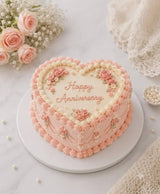 Vintage Heart Romance Cake