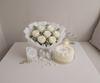 White Roses & White Forest Anniversary Celebration Combo